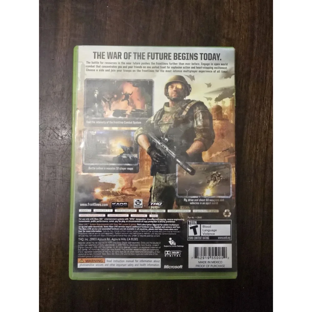 Frontlines:‎ Fuel of War (Microsoft Xbox 360, 2008)
